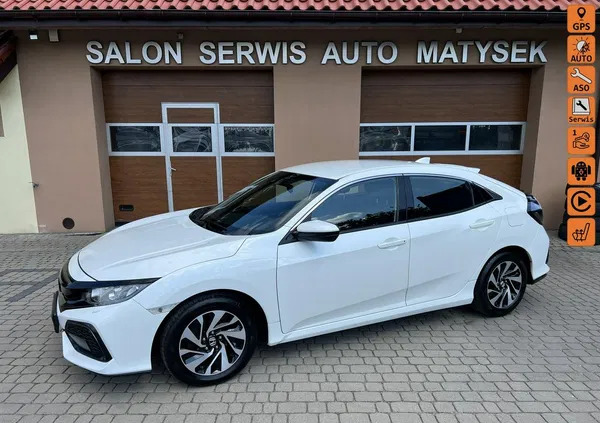 samochody osobowe Honda Civic cena 57900 przebieg: 124000, rok produkcji 2017 z Knurów